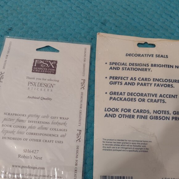 NEW 2 packs of gardening and bird theme stickers - PSX Designs - Picture 2 of 2